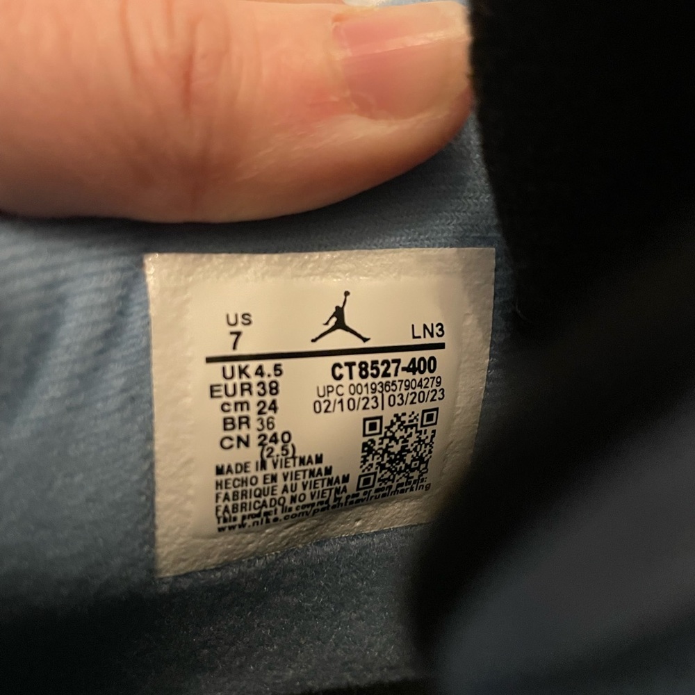Air Jordan 4 Retro blue university sz 7 - Picture 9 of 11